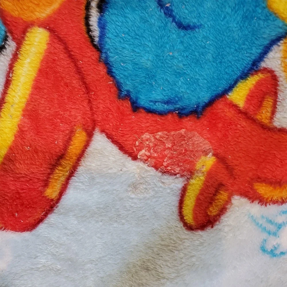Sesame Street‎ Elmo & Cookie Monster Fleece Babt Blanket Flying Airplanes Pilot